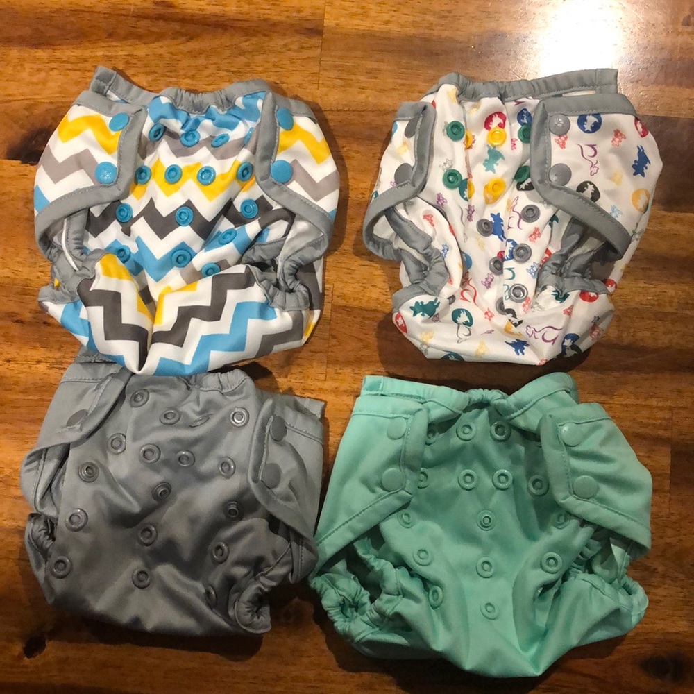 4 Rumparooz kangacare newborn cloth diaper covers